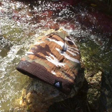 Bonnet Rainshell camo marron Verjari – étanche et respirant Bonnet Rainshell camo marron Verjari – étanche et respirant