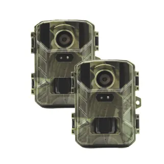Lot de 2 caméras de chasse LED noires – Détection et vision nocturne