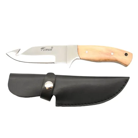 Couteau Aventurier à dépecer 24 cm avec étui cuir – teck Couteau Aventurier à dépecer 24 cm avec étui cuir – teck