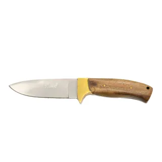 Couteau Aventurier 24 cm inox avec étui cuir – manche bois