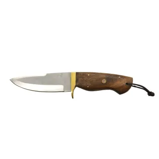 Couteau lame fixe 27 cm avec étui – bois d’acacia robuste
