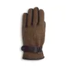 Gants Walker and Hawkes Brookmore Marron Cuir Tweed