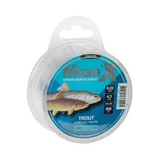 Fil monofilament truite 0.18 mm – Résistance 2,7 kg, haute discrétion