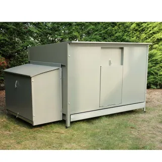 Poulailler métal galvanisé Vert 100 X 70 X 40 cm 2 à 4 poules