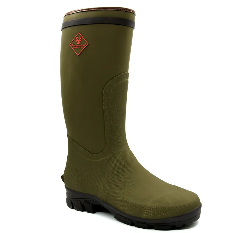 Bottes de chasse Dakota caoutchouc kaki 39 à 47