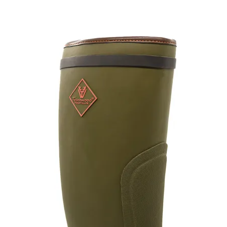 Bottes de chasse Dakota caoutchouc kaki 39 à 47