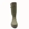 Bottes de chasse Alaska soufflet Zip caoutchouc kaki 39 à 47 Bottes de chasse Alaska soufflet Zip caoutchouc kaki 39 à 47