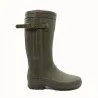 Bottes de chasse Alaska soufflet Zip caoutchouc kaki 39 à 47 Bottes de chasse Alaska soufflet Zip caoutchouc kaki 39 à 47