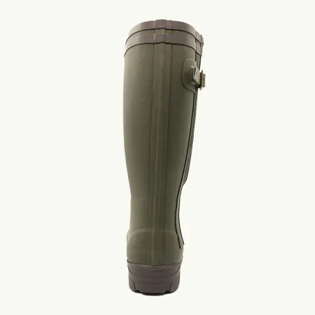 Bottes de chasse Alaska soufflet Zip caoutchouc kaki 39 à 47 Bottes de chasse Alaska soufflet Zip caoutchouc kaki 39 à 47