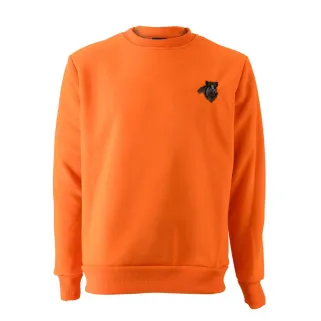 Sweat Orange Sanglier Treeland 100% Polyester Brodé Confortable