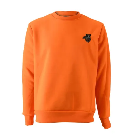 Sweat Orange Sanglier Treeland 100% Polyester Brodé Confortable