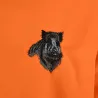 Sweat Orange Sanglier Treeland 100% Polyester Brodé Confortable Sweat Orange Sanglier Treeland 100% Polyester Brodé Confortable