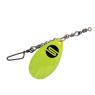 Palettes Spro Trolling Blades 7 cm jaune fluo – lot de 2