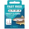 Hameçons montés C-TEC Fast Rigs Trout n°10 – lot de 10