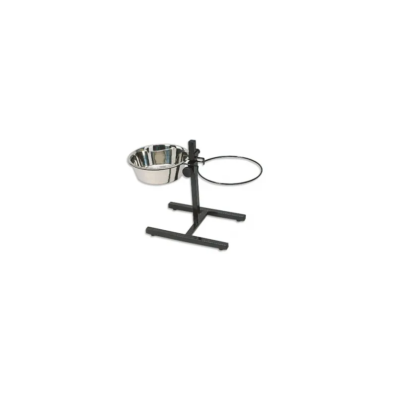 Mangeoire chien sur pied réglable 43 cm + 2 gamelles 2800 ml Mangeoire chien sur pied réglable 43 cm + 2 gamelles 2800 ml
