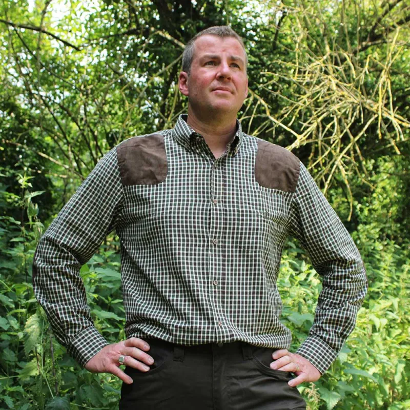 Chemise Percussion® Sologne vert marron Chemise Percussion® Sologne vert marron