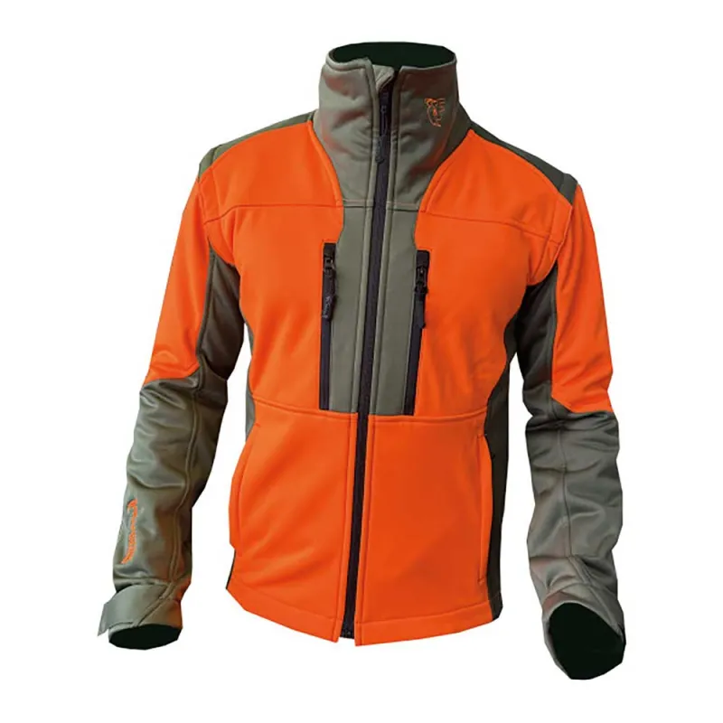 Veste Francital Softshell Chambaran Orange manches amovibles norme NF S 74-567