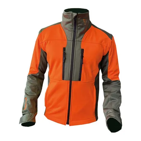 Veste Francital Softshell Chambaran Orange manches amovibles norme NF S 74-567