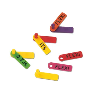 Attaches Tip Tag x100 – numéros 1–100 ou 101–200 pour élevage