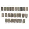 Alphabet pour pince à tatouer 5 mm – Lettres A à Z sans I,O,Q Alphabet pour pince à tatouer 5 mm – Lettres A à Z sans I,O,Q