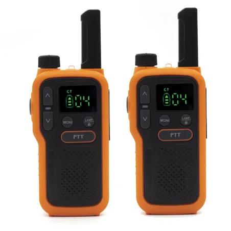 Lot de 2 Talkie-walkie lampe portée 5km rechargeable autonomie 18h