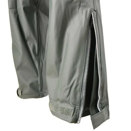 Pantalon de pluie Tonerre imperméable polyuréthane pvc kaki foncé Pantalon de pluie Tonerre imperméable polyuréthane pvc kaki foncé