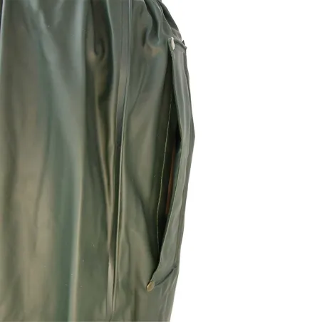 Pantalon de pluie Tonerre imperméable polyuréthane pvc kaki foncé Pantalon de pluie Tonerre imperméable polyuréthane pvc kaki foncé