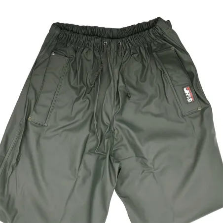 Pantalon de pluie Tonerre imperméable polyuréthane pvc kaki foncé Pantalon de pluie Tonerre imperméable polyuréthane pvc kaki foncé