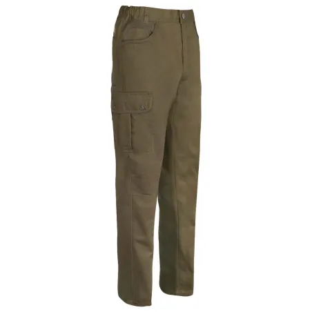Pantalon de chasse Hyperstretch Savane 7 poches kaki T38 à 60