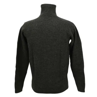 Pull col camionneur Lorry gris anthracite acrylique laine M à 3XL