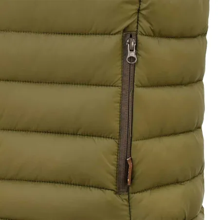 Doudoune sans manche polyamide kaki M à 3XL