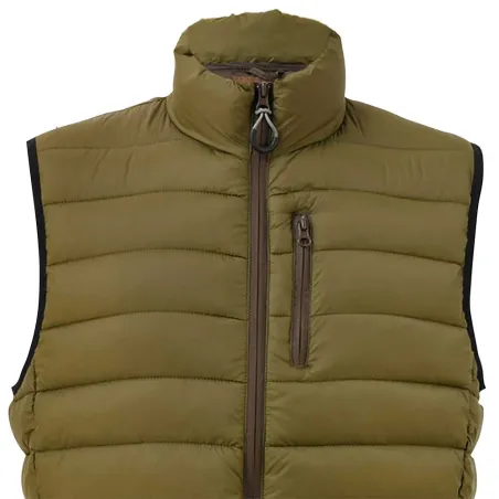 Doudoune sans manche polyamide kaki M à 3XL Doudoune sans manche polyamide kaki M à 3XL