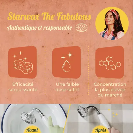 Vinaigre blanc 20° Starwax The Fabulous – Détartrant écologique | Ducatillon