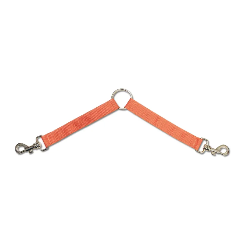 Doubleur nylon laisse chiens 2 X 30 cm orange Doubleur nylon laisse chiens 2 X 30 cm orange