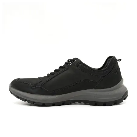 Chaussures basses Ayoka Dick noires cuir imperméable confort Chaussures basses Ayoka Dick noires cuir imperméable confort