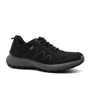 Chaussures basses Ayoka Dick noires cuir imperméable confort