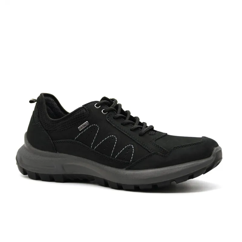 Chaussures basses Ayoka Dick noires cuir imperméable confort Chaussures basses Ayoka Dick noires cuir imperméable confort