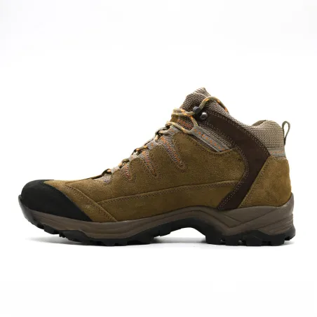 Chaussures Ayoka Merano marron kaki rando cuir toile tige haute Chaussures Ayoka Merano marron kaki rando cuir toile tige haute