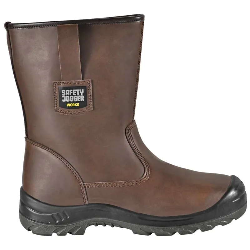Pack bottes sécurité Alask S3 marron acier cuir antistatique Pack bottes sécurité Alask S3 marron acier cuir antistatique