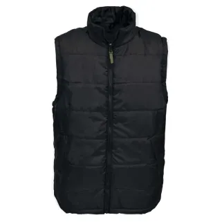 Veste matelassée sans manches fermeture zip col montant S à 3XL
