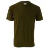 T-shirt manches courtes coupe droite 100% coton kaki S à 3XL
