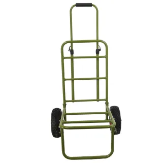 Chariot de transport pliable acier roues gonflables