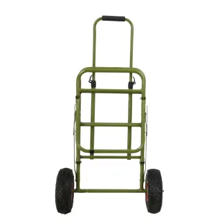 Chariot de transport pliable acier roues gonflables