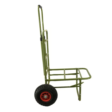 Chariot de transport pliable acier roues gonflables