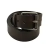 Ceinturon cuir Buffle Boucle Rouleau Marron 120 cm