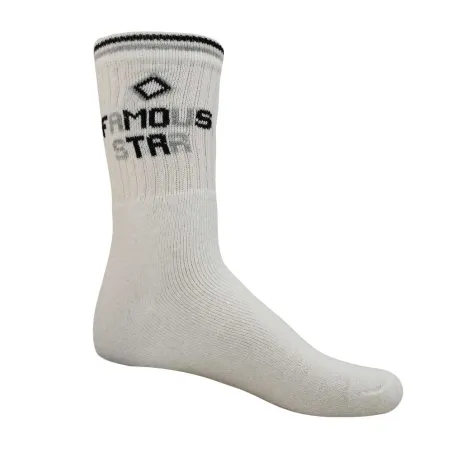 Lot de 3 paires de chaussettes sport coton blanches