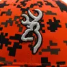 Casquette chasse digi blaze coton polyester orange noir