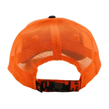 Casquette chasse digi blaze coton polyester orange noir