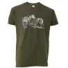 T-shirt kaki sangliers Bartavel®