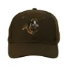 Casquette confort brodé sanglier tissu respirant marron Casquette confort brodé sanglier tissu respirant marron